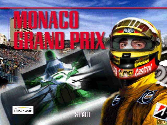 Title screen of the game Monaco Grand Prix on Nintendo 64