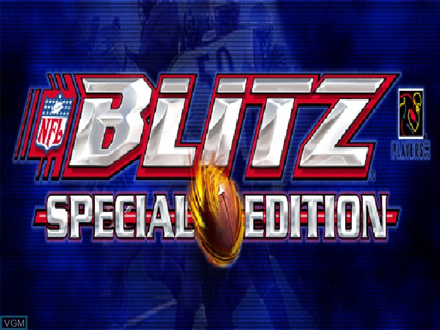 Title screen of the game NFL Blitz Special Edition on Nintendo 64