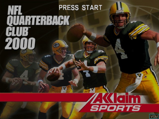 Title screen of the game NFL Quarterback Club 2000 on Nintendo 64