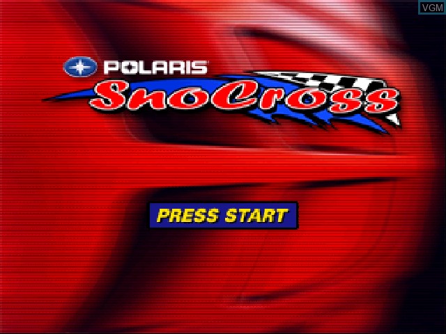 Title screen of the game Polaris SnoCross on Nintendo 64