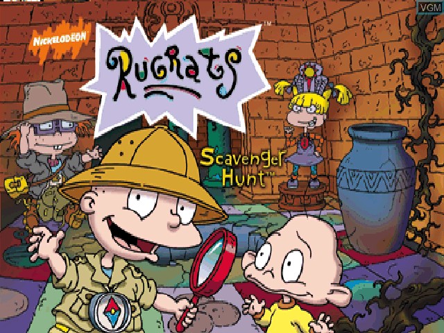 Title screen of the game Rugrats - Scavenger Hunt on Nintendo 64