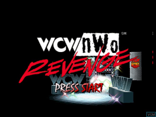Title screen of the game WCW/nWo Revenge on Nintendo 64