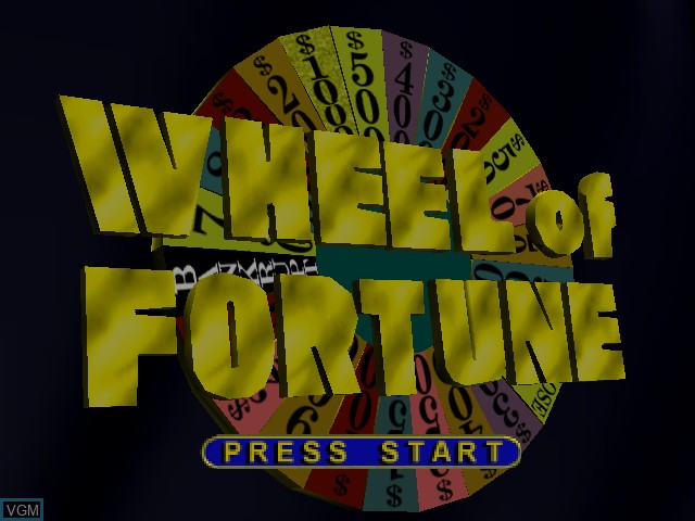 Title screen of the game Wheel of Fortune on Nintendo 64