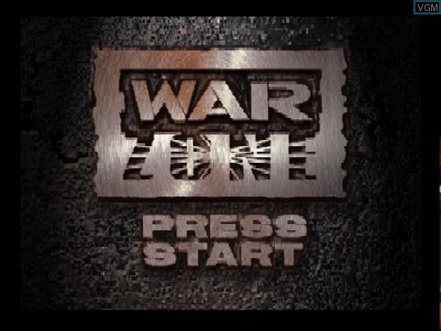 Title screen of the game WWF War Zone on Nintendo 64