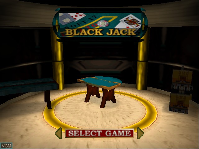 Menu screen of the game Golden Nugget 64 on Nintendo 64