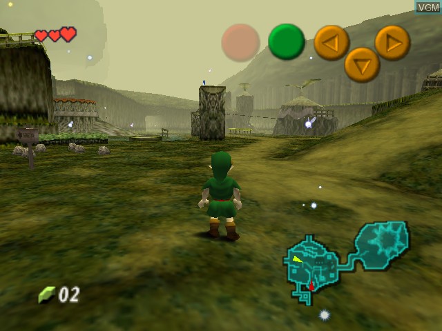 In-game screen of the game Legend of Zelda, The - Ocarina of Time - Master Quest on Nintendo 64