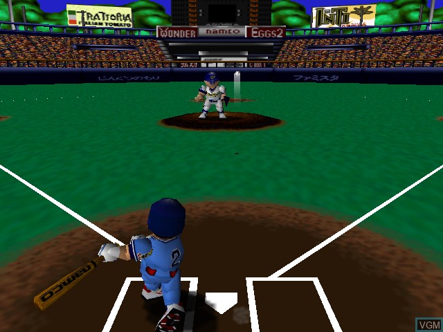 In-game screen of the game Famista 64 on Nintendo 64