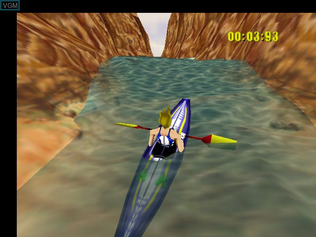 In-game screen of the game Wildwaters on Nintendo 64