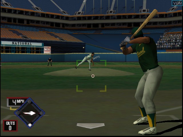 In-game screen of the game All-Star Baseball 2001 on Nintendo 64