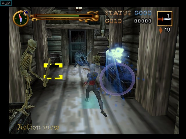 In-game screen of the game Castlevania - Legacy of Darkness on Nintendo 64