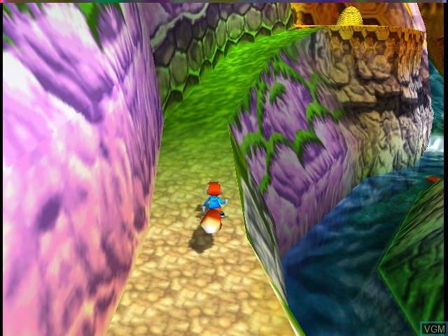 In-game screen of the game Conker's Bad Fur Day on Nintendo 64