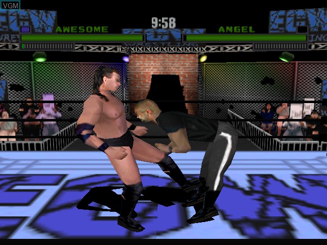 In-game screen of the game ECW Hardcore Revolution on Nintendo 64