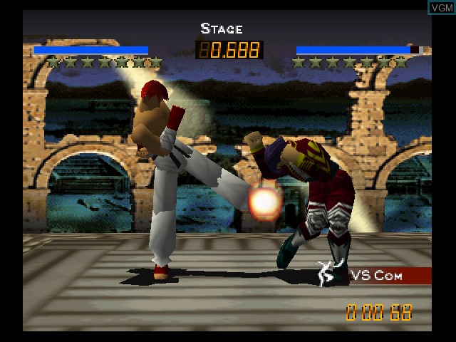 In-game screen of the game Fighters Destiny on Nintendo 64