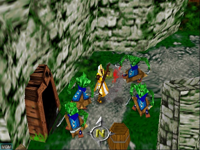 In-game screen of the game Gauntlet Legends on Nintendo 64