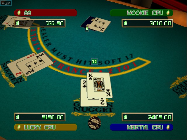 In-game screen of the game Golden Nugget 64 on Nintendo 64