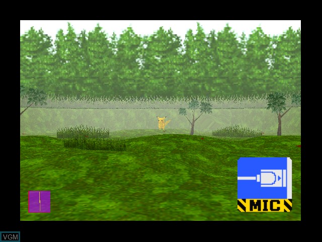 In-game screen of the game Hey You, Pikachu! on Nintendo 64