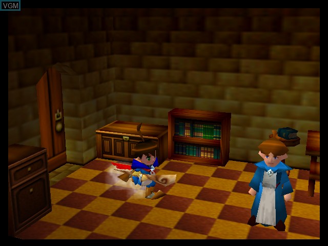 In-game screen of the game Holy Magic Century on Nintendo 64