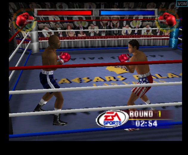 In-game screen of the game Knockout Kings 2000 on Nintendo 64