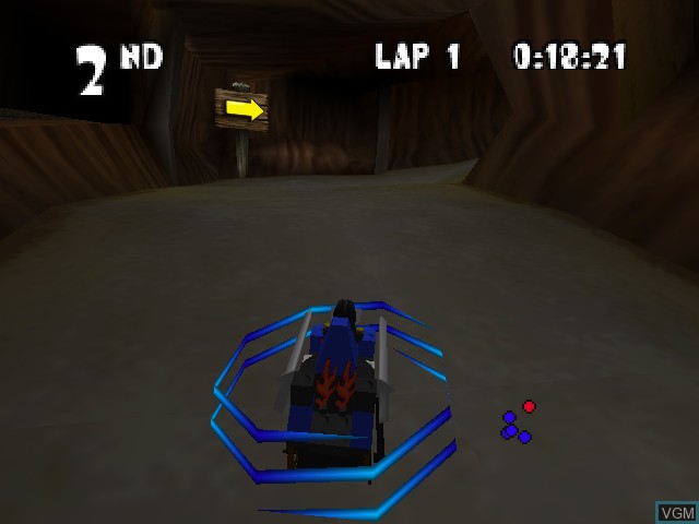 In-game screen of the game LEGO Racers on Nintendo 64