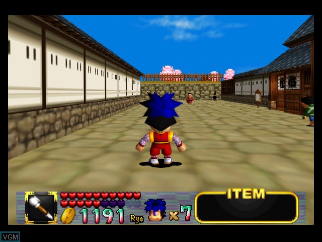 In-game screen of the game Mystical Ninja starring Goemon on Nintendo 64
