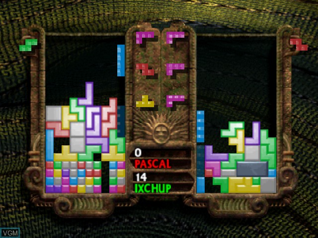 In-game screen of the game New Tetris, The on Nintendo 64