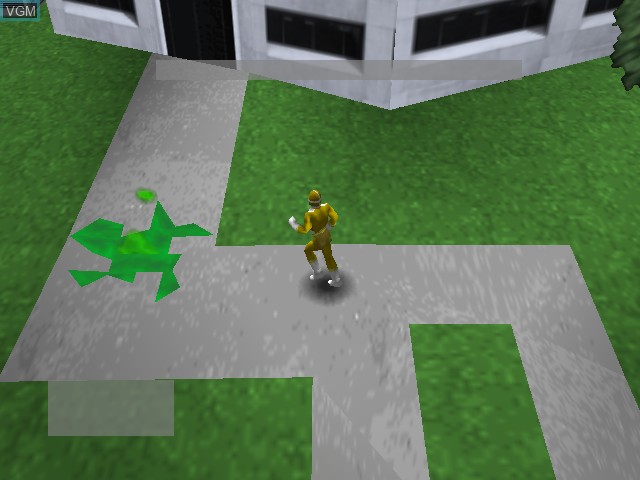 In-game screen of the game Power Rangers - Lightspeed Rescue on Nintendo 64