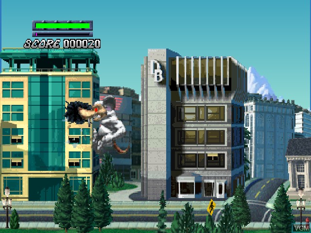 In-game screen of the game Rampage 2 - Universal Tour on Nintendo 64