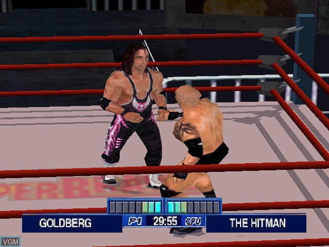 In-game screen of the game WCW Mayhem on Nintendo 64