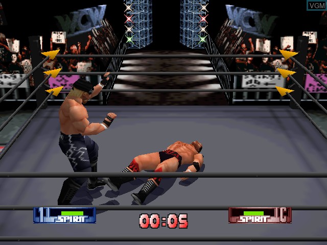In-game screen of the game WCW/nWo Revenge on Nintendo 64