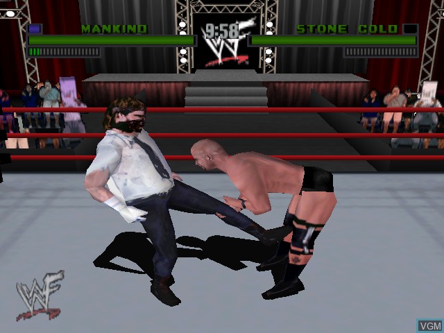 In-game screen of the game WWF Attitude on Nintendo 64