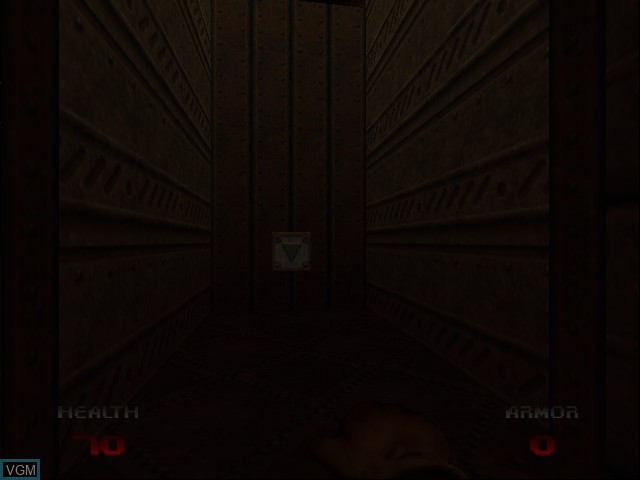 In-game screen of the game DOOM 64 on Nintendo 64