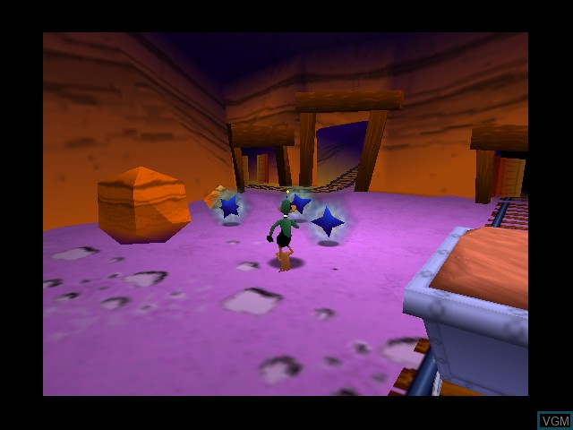 In-game screen of the game Looney Tunes Duck Dodgers Starring Daffy Duck on Nintendo 64