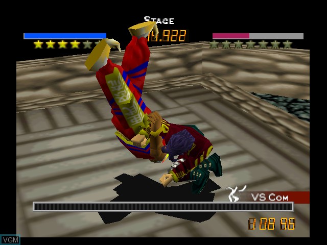 In-game screen of the game Fighters Destiny on Nintendo 64
