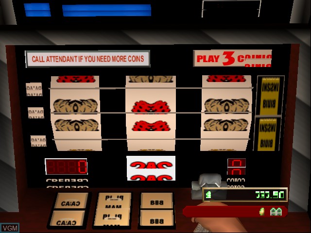 In-game screen of the game Golden Nugget 64 on Nintendo 64