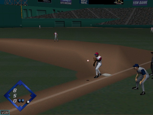In-game screen of the game Ken Griffey Jr.'s Slugfest on Nintendo 64