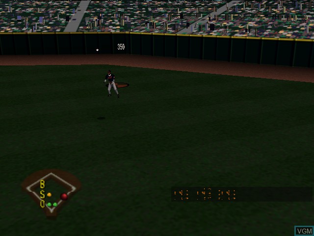 In-game screen of the game Major League Baseball Featuring Ken Griffey, Jr. on Nintendo 64