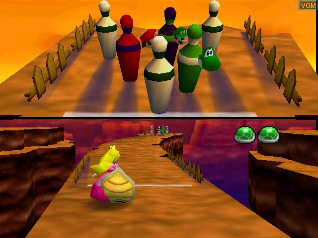 In-game screen of the game Mario Party 2 on Nintendo 64
