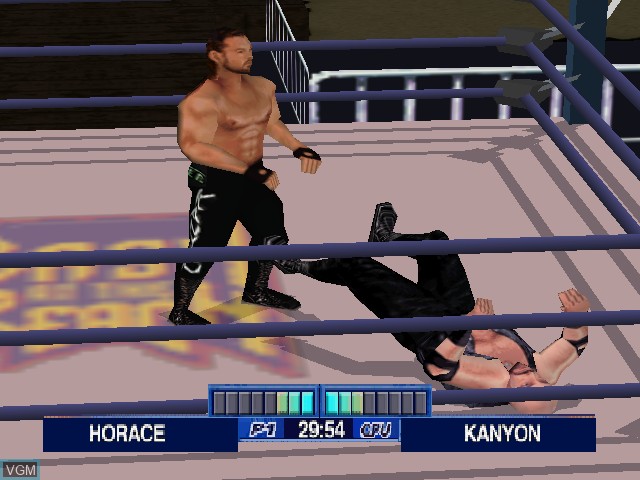 In-game screen of the game WCW Mayhem on Nintendo 64