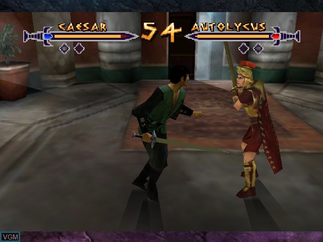 In-game screen of the game Xena - Warrior Princess on Nintendo 64
