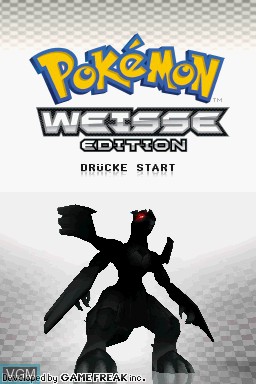 Title screen of the game Pokemon - Weisse Edition on Nintendo DS