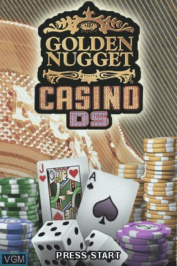 Title screen of the game Golden Nugget Casino DS on Nintendo DS