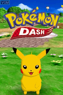 Title screen of the game Pokemon Dash on Nintendo DS