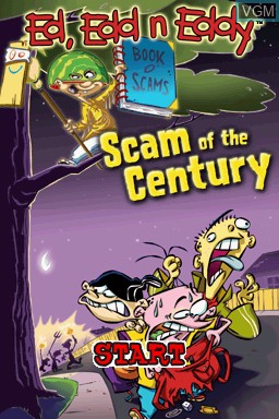 Title screen of the game Ed, Edd n Eddy - Scam of the Century on Nintendo DS
