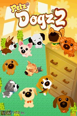 Title screen of the game Petz - Dogz 2 on Nintendo DS