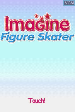 Title screen of the game Imagine - Figure Skater on Nintendo DS
