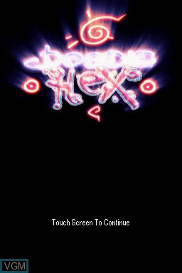 Title screen of the game Doodle Hex on Nintendo DS