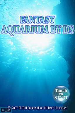 Title screen of the game Fantasy Aquarium by DS on Nintendo DS