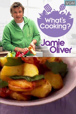Title screen of the game What's Cooking with Jamie Oliver on Nintendo DS