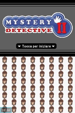 Title screen of the game Mystery Detective II on Nintendo DS