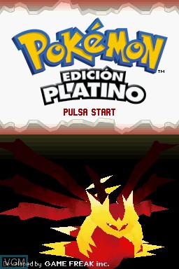 Title screen of the game Pokemon - Edicion Platino on Nintendo DS